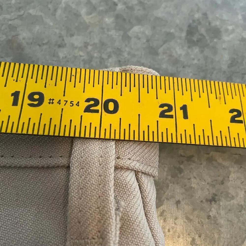 Vintage Levi's Polyester Talon Pants Mens 42x30 USA Tan Black Tab Western Retro